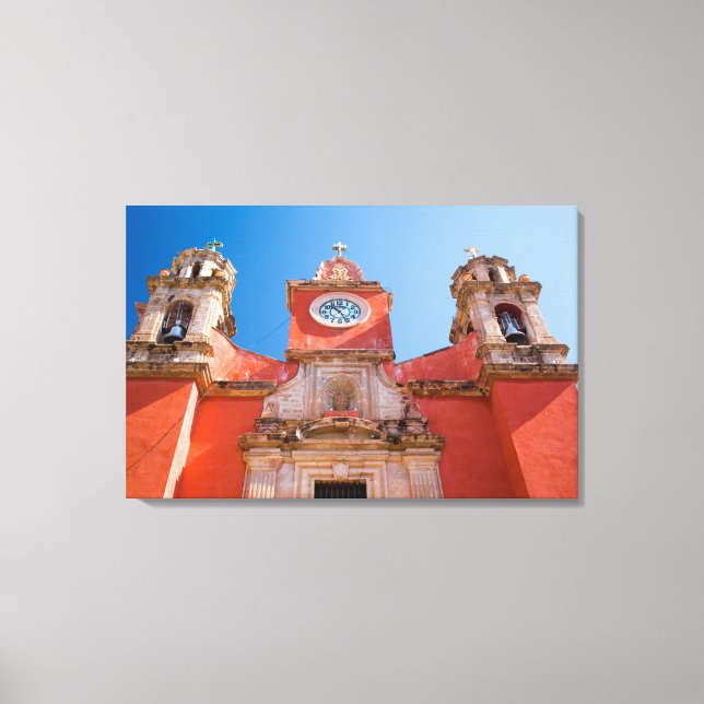 North America, Mexico, Guanajuato. Shrine of Canvas Print (Front)