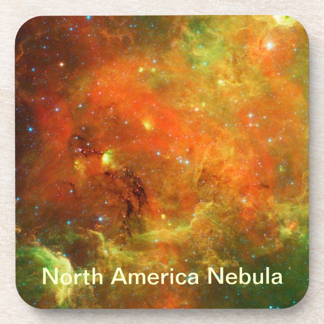 North America Nebula Beverage Coaster (Front)