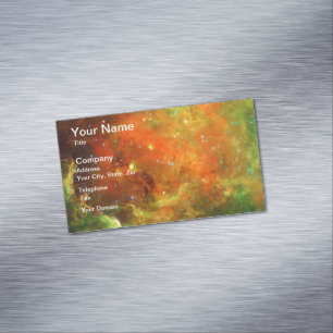 North America Nebula Business Card Magnet