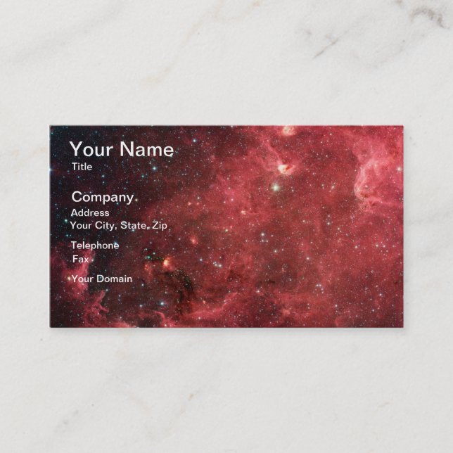 North America Nebula Infrared Business Card (Front)