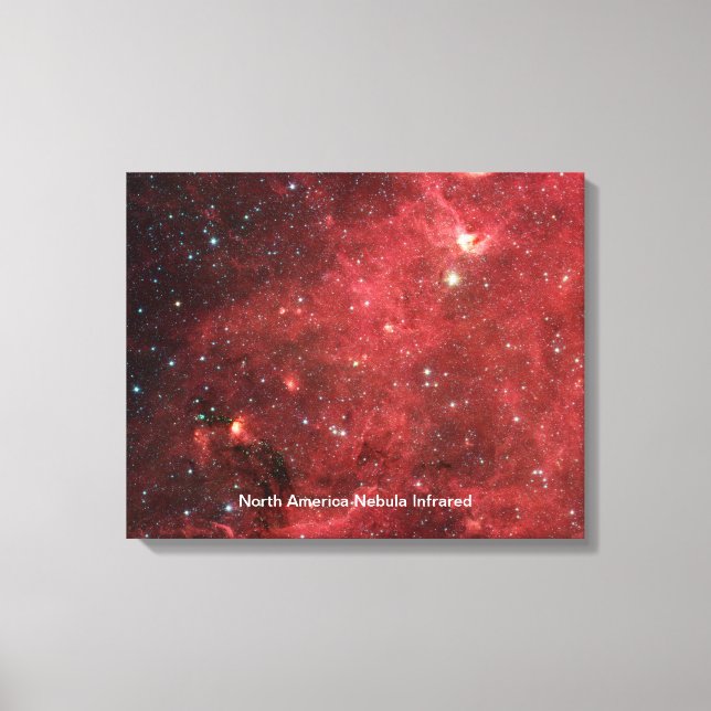 North America Nebula Infrared Canvas Print (Front)