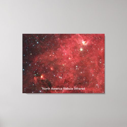 North America Nebula Infrared Canvas Print