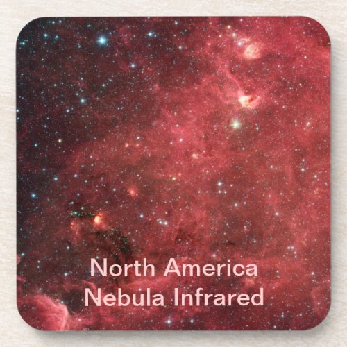 North America Nebula Infrared Drink Coaster