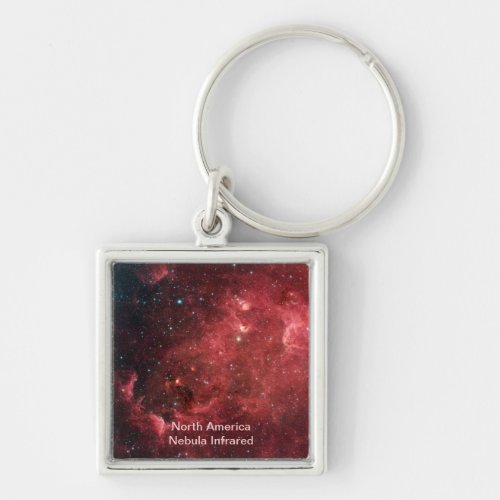 North America Nebula Infrared Keychain