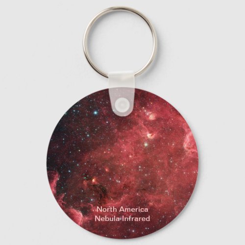 North America Nebula Infrared Keychain