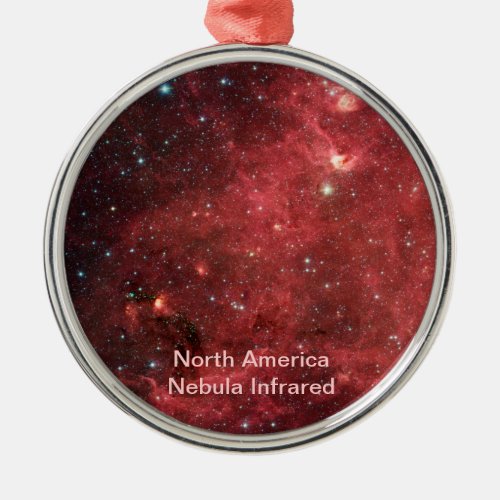 North America Nebula Infrared Metal Ornament