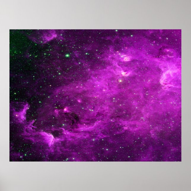 North America Nebula Infrared Purple Value Poster (Front)