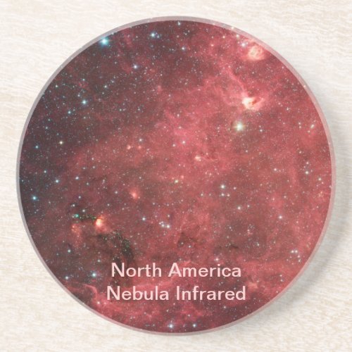 North America Nebula Infrared Sandstone Coaster