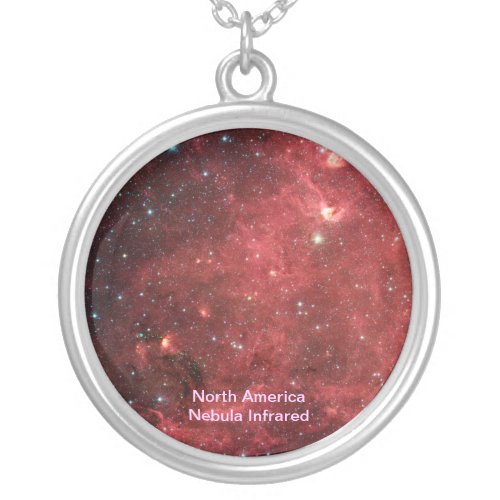 North America Nebula Infrared Silver Plated Necklace