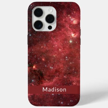 North America Nebula Infrared Your Name Iphone 15 Pro Max Case by galaxyofstars at Zazzle
