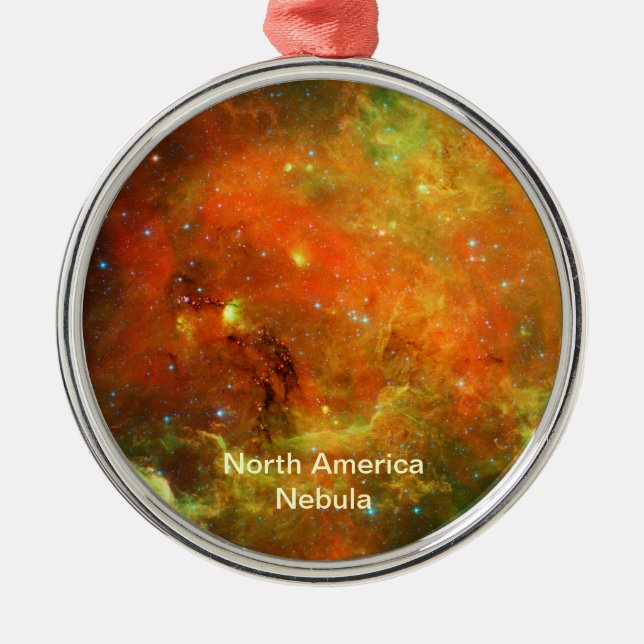 North America Nebula Metal Ornament (Front)