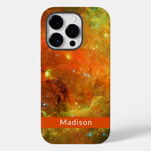 North America Nebula Orange Green Your Name Case_Mate iPhone 14 Pro Case