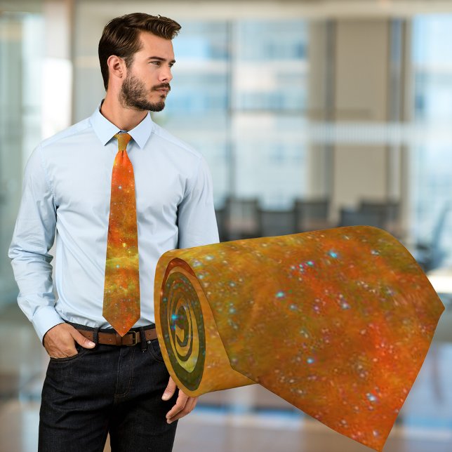 North America Nebula Orange Necktie (North America Nebula Necktie)