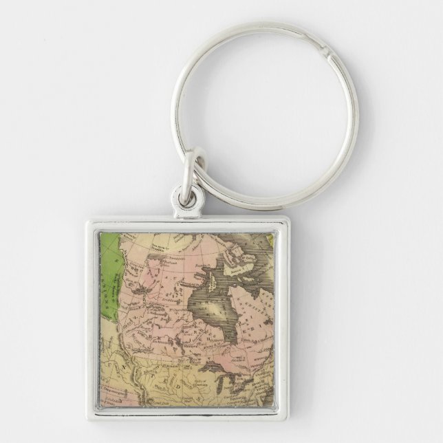 North America Olney Map Keychain (Front)