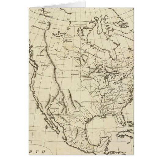 North America outline map (Front)