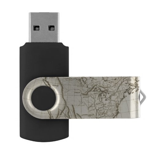 North America outline map USB Flash Drive