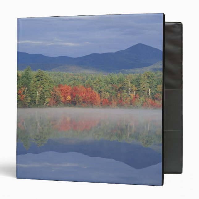 North America, US, NH, Fall reflections in 3 Ring Binder (Front/Inside)