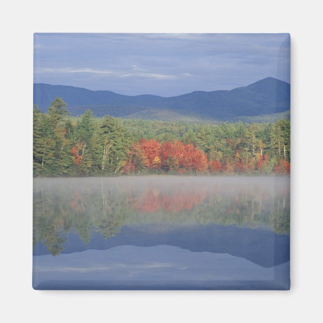 North America, US, NH, Fall reflections in Magnet (Front)