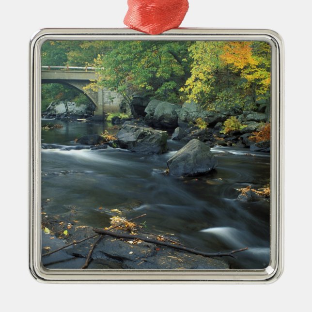 North America, US, NH, The bridge at Packers Metal Ornament (Front)