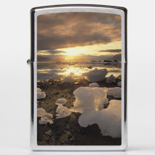 North America, USA, Alaska, Ice Bay, Icescape, Zippo Lighter