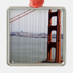 North America, USA, California, San Francisco. Metal Ornament