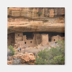 North America, USA, Colorado. Cliff dwellings Magnet