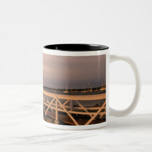 North America, USA, Massachusetts, Nantucket 3 Two-Tone Coffee Mug
