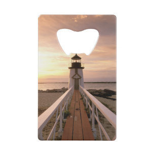 North America, USA, Massachusetts, Nantucket 4 Credit Card Bottle Opener