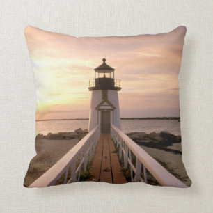 North America, USA, Massachusetts, Nantucket 4 Throw Pillow