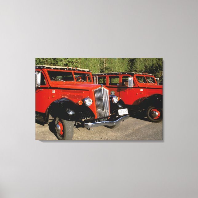 North America, USA, Montana. Classic 1934 Ford Canvas Print (Front)