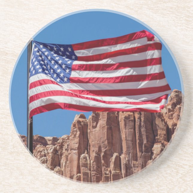 North America, USA, Utah, Torrey, Capitol Reef Sandstone Coaster (Front)