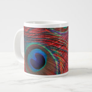 North America, USA, WA, Redmond, Peacock Large Coffee Mug