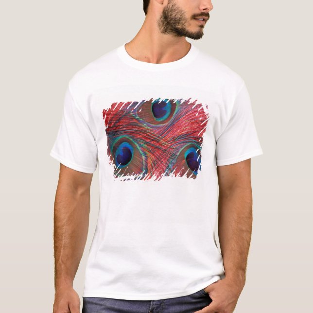North America, USA, WA, Redmond, Peacock T-Shirt (Front)