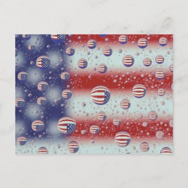 North America, USA, WA, Redmond, U.S. Flag Postcard