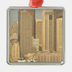 North America, USA, Washington State, Seattle. Metal Ornament