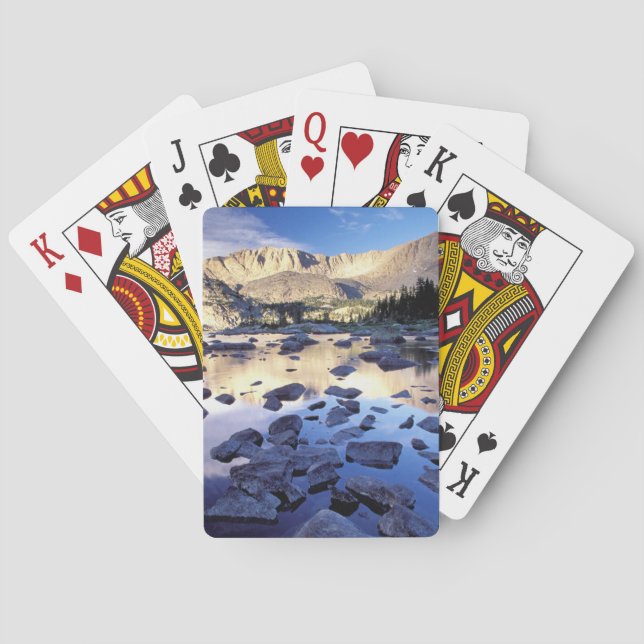 North America, USA, Wyoming, Yellowstone 3 Poker Cards (Back)