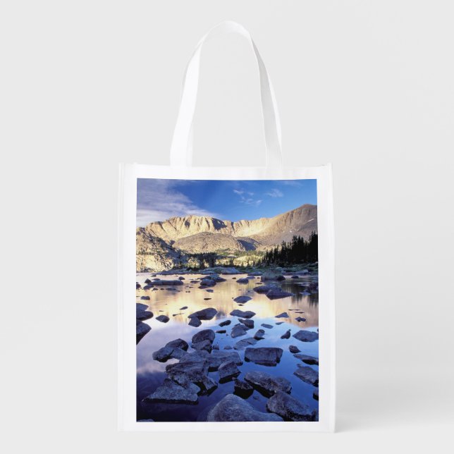North America, USA, Wyoming, Yellowstone 3 Reusable Grocery Bag (Front)