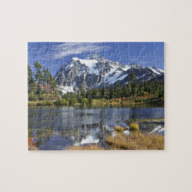 North America, Washington, Cascades. Mt. Shuksan Jigsaw Puzzle (Horizontal)