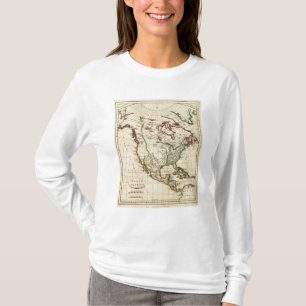 North America with boundaries outlined T-Shirt