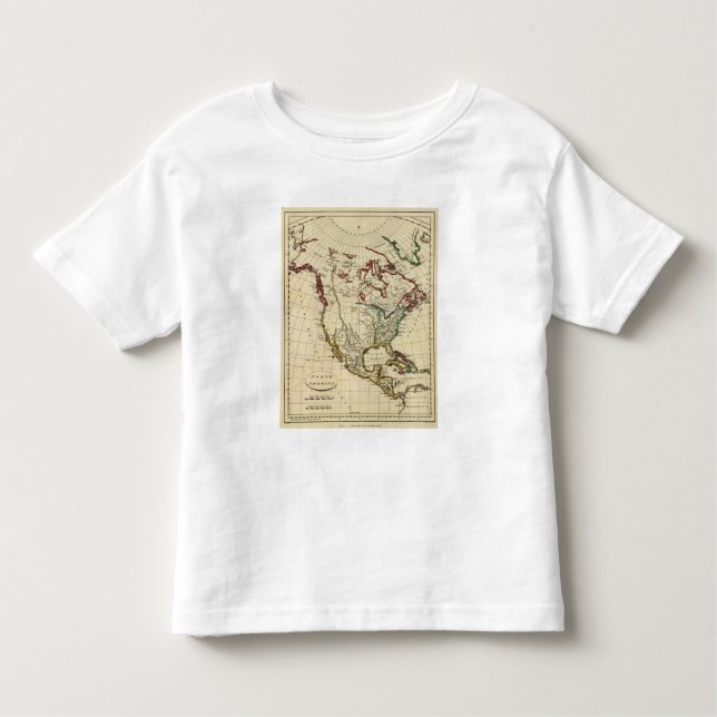 North America with boundaries outlined Toddler T-shirt (Front)