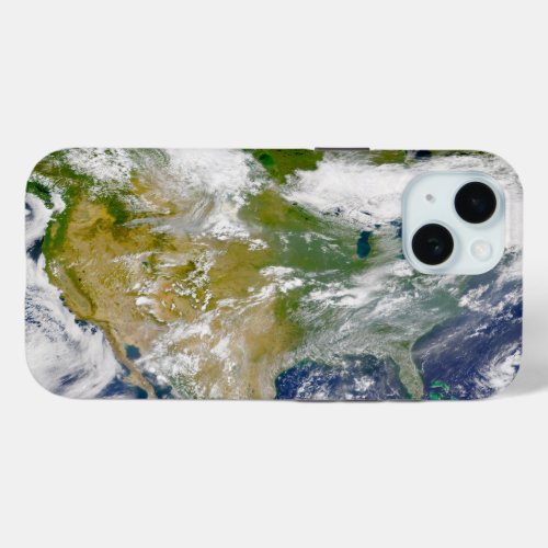 North America With Smoke Visible In Locations iPhone 15 Case