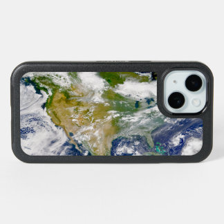 North America With Smoke Visible In Locations. iPhone 15 Case