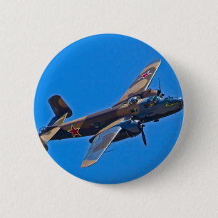 North American B-25 Mitchel Button