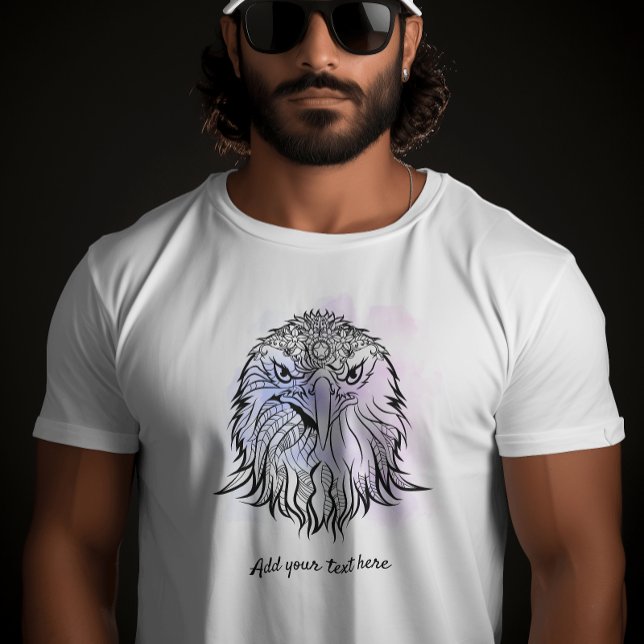 North American Bald Eagle Art | Blue Purple Unisex T-Shirt (Creator Uploaded)