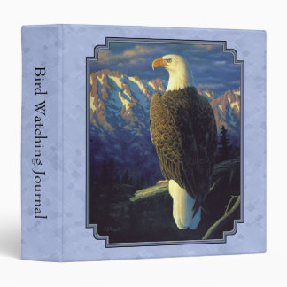 North American Bald Eagle Sky Blue Binder