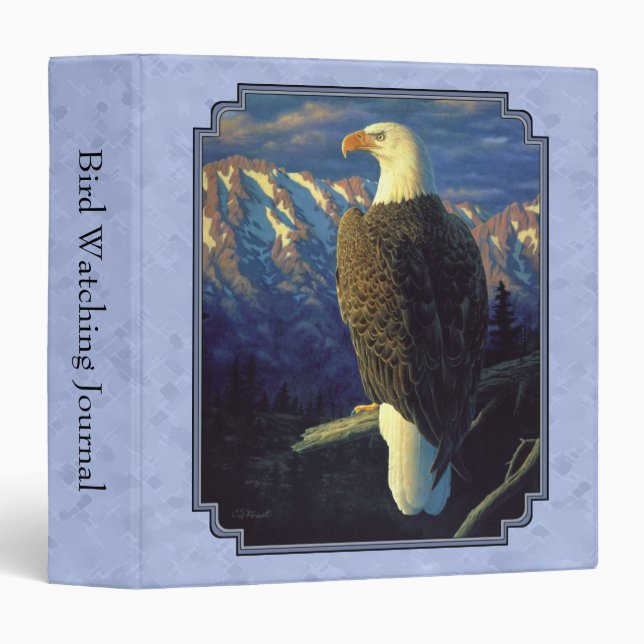 North American Bald Eagle Sky Blue Binder (Front/Spine)