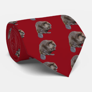 North American beaver Neck Tie