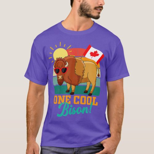 North American Bison gifts Buffalo Day Canada men  T_Shirt