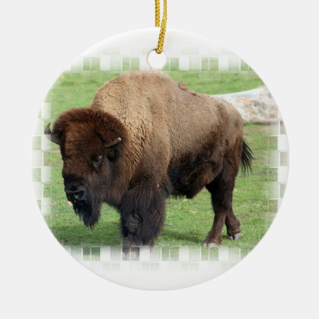 North American Bison Ornament (Front)