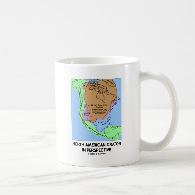 North American Craton In Perspective Coffee Mug (Right)